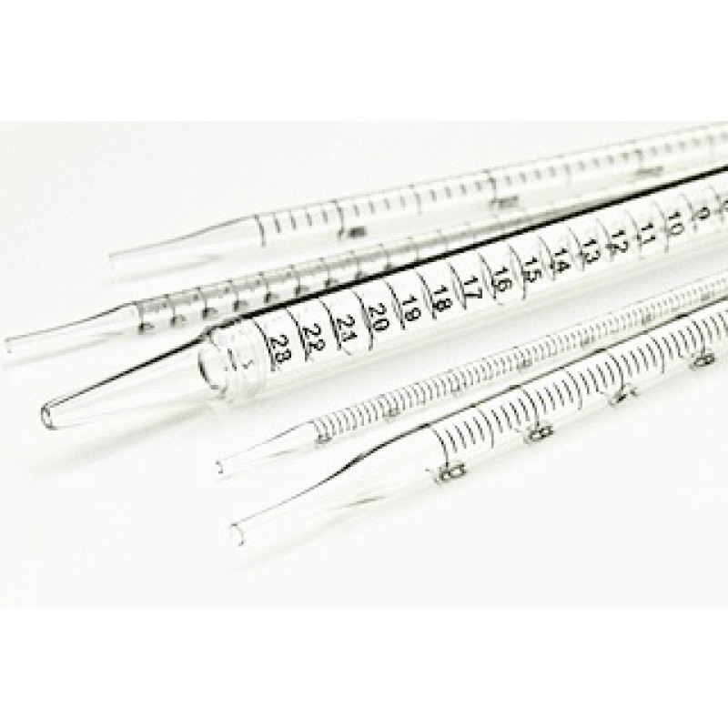 2507635 Scilogex 25 mL Serological Pipette, Polystyrene, Sterile (50 Individually Wrapped per Bag/Case of 200)