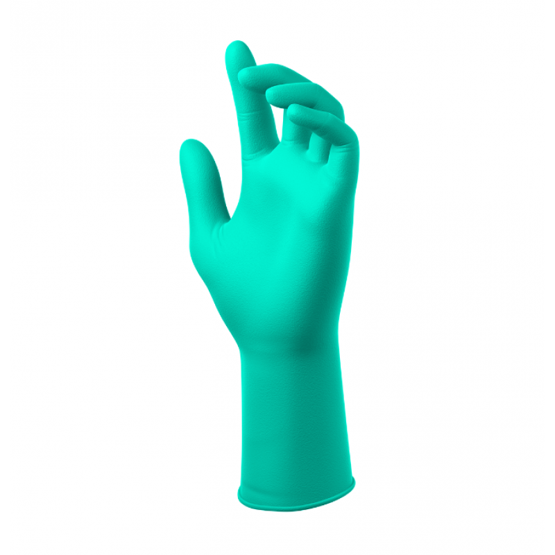 SW® TrueForm® N027404, TF-12LG Extended-Cuff Light Green 5.9mil Nitrile Exam Gloves, (100/BX) 1000/CS, Size Large