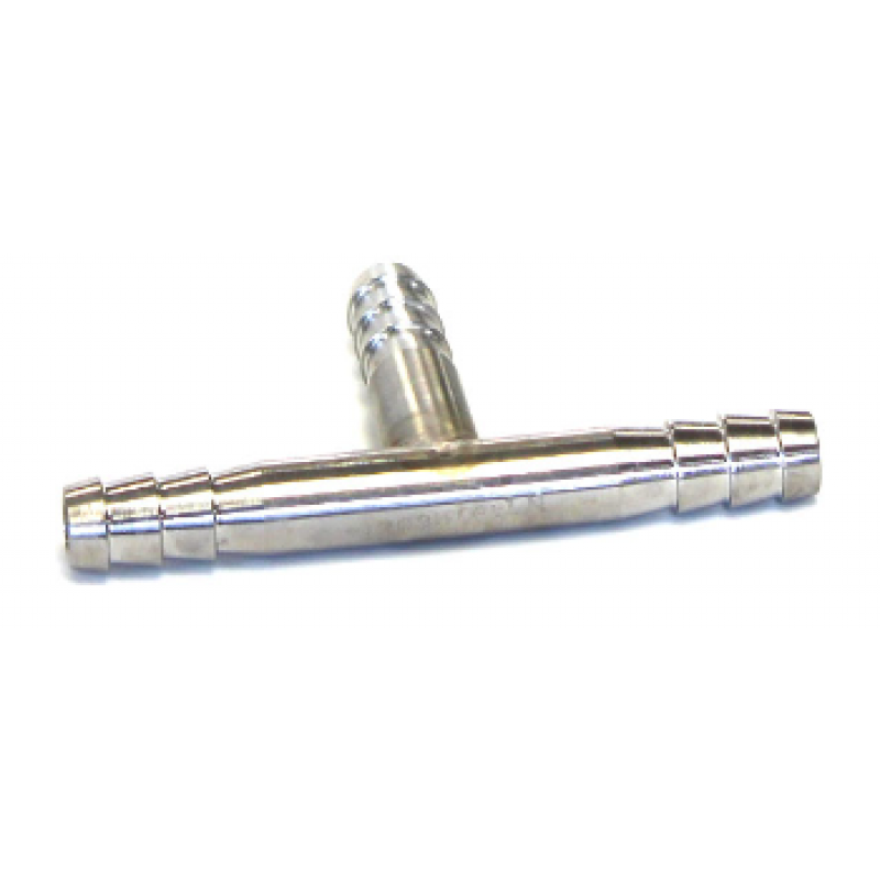 Stainless Steel 3/8" Hose Barb Tee for Across Vacuum Oven, Accessory