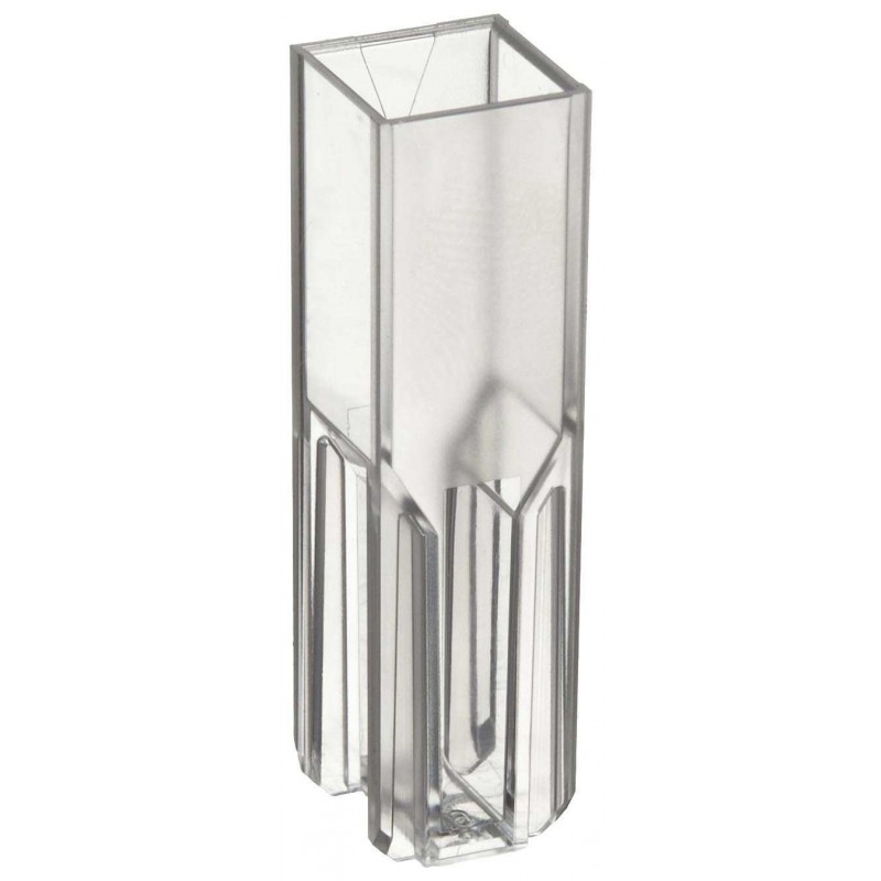 BrandTech 759076D Semi-Micro Cuvette, 3.0 mL, 10 mm, Polystyrene, 2 Clear Sides (Case of 100)