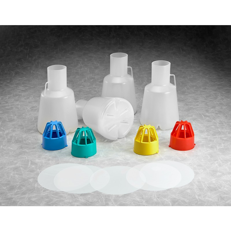 IBI Scientific SS-6003S Full Baffle Tunair Flask Kit with cap, 1 L, Silicone