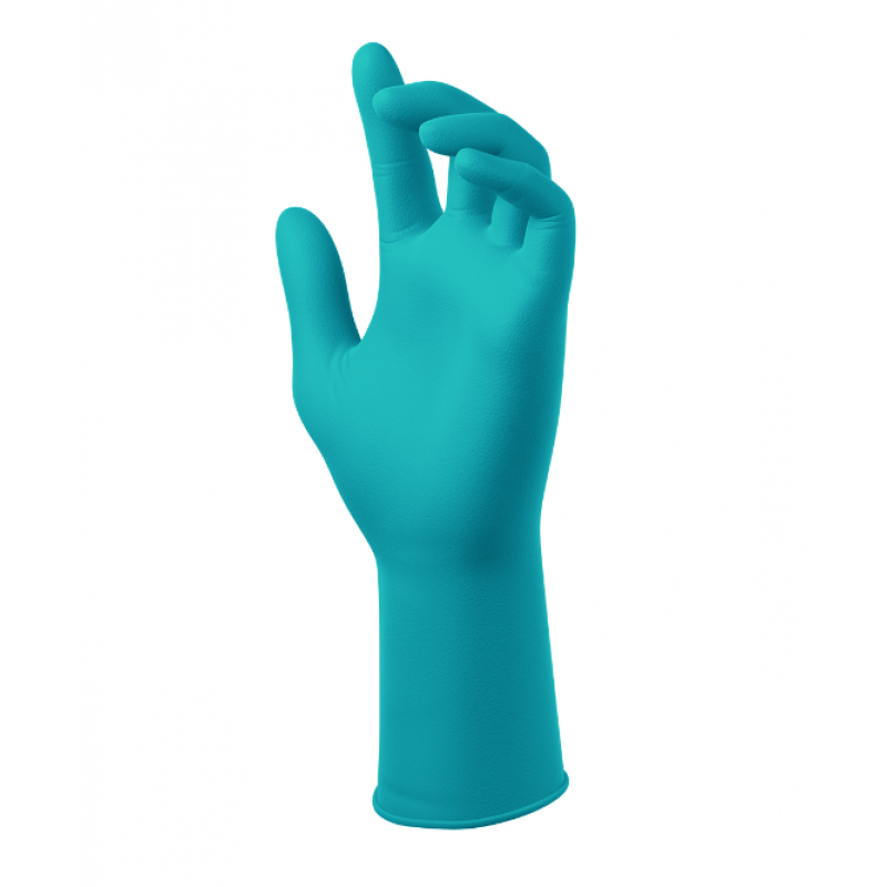 SW® PowerForm® PF-12TL Extended-Cuff Teal 6.2mil Heavy-Duty Nitrile Exam Gloves – 50ct-Medium