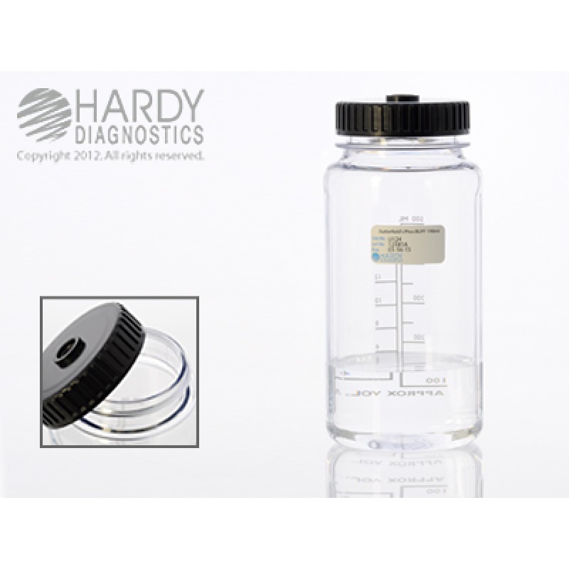 Hardy Diagnostic U123 Liquid Culture Media, Butterfields Phosphate Buffer Bottle,  500 mL, 365 Day Shelf Life (Pack of 10)