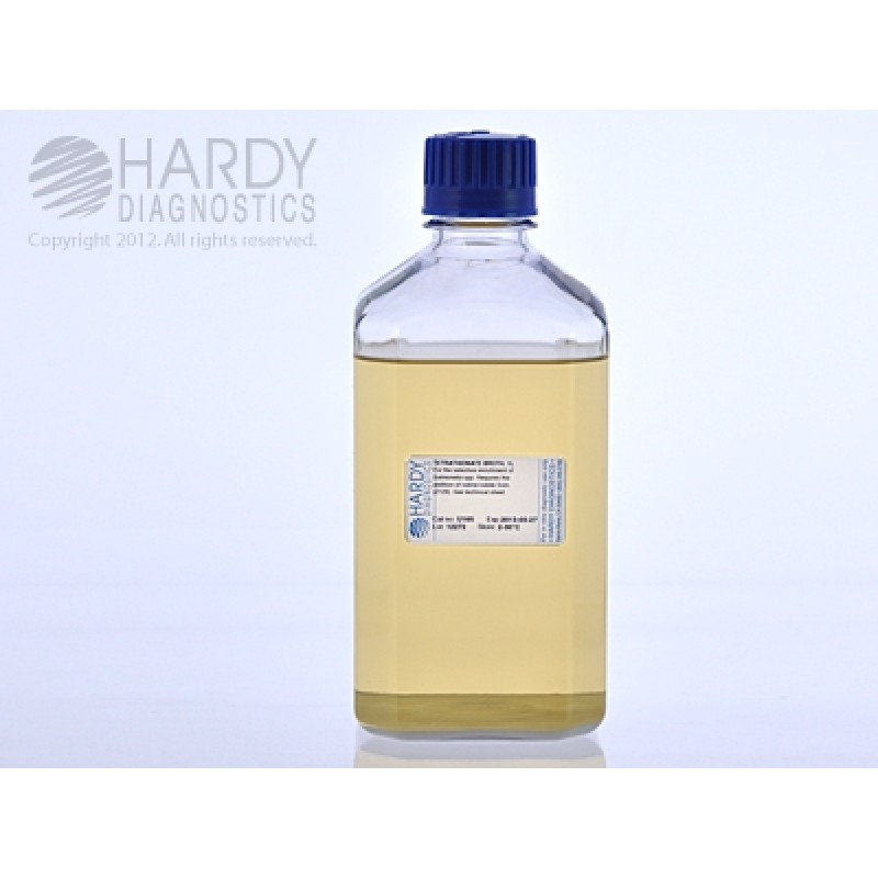 Hardy Diagnostic U165 Liquid Culture Media, Tetrathionate Broth Bottle,  1 L, 180 Day Shelf Life (Pack of 10)