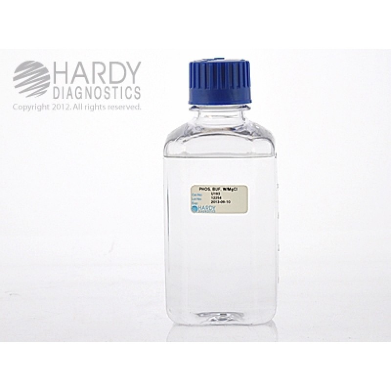 Hardy Diagnostic U193 Liquid Culture Media, Phosphate Buffer w/ MgCl Bottle,  500 mL, 365 Day Shelf Life (Pack of 10)
