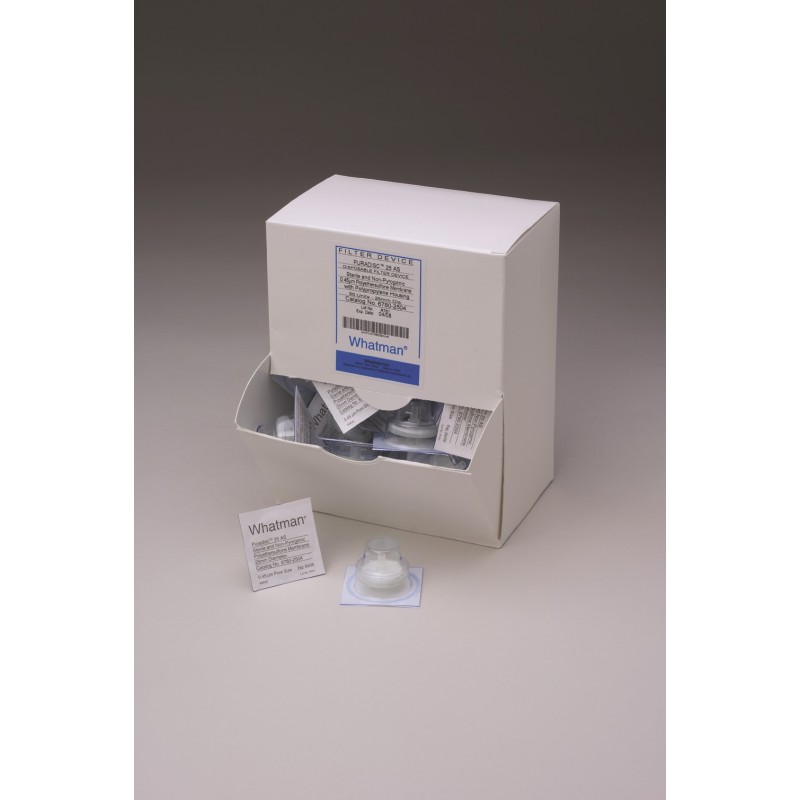 GE Life Sciences Puradisc 6747-2504 Whatman Syringe Filter, 0.45 µm, PVDF Membrane, Non-Sterile with FNPT Inlet/MNPT Outlet (Pack of 200), PVDF, 0.45 µm, 25 mm, 4.2 cm² Filtration Area, FLL Inlet, MLS Outlet, Transparent, Non-Sterile (6747-2504 Whatman Sy
