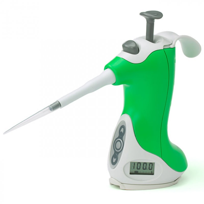 1057-0100VistaLab Ovation QS Air Displacement ,Single Channel 100 µL Manual Adjustable Volume  Set of 1 Green