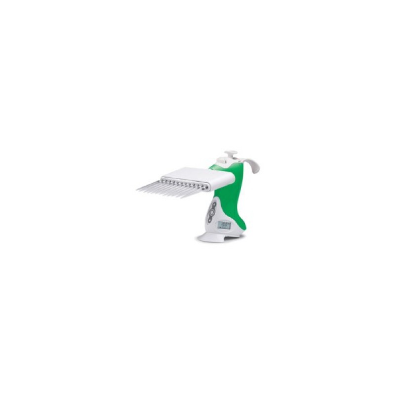 1060-0125VistaLab Ovation E12 Air Displacement ,12 Channel 2 - 125 µL Electronic Volume  Set of 1 Lime Green