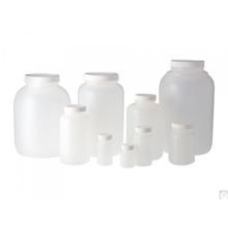 Qorpak PLA-03178 Round Wide Mouth Bottle, 950 mL,  HDPE, with PP Cap (Case of 24 )
