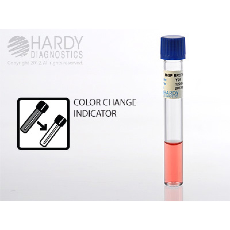 Hardy Diagnostic Y25 Liquid Culture Media, MGP Broth Tube,  2 mL, 180 Day Shelf Life (Pack of 20)