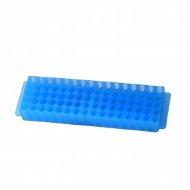 0062 Bio Plas 80-Well Microcentrifuge Tube Rack, Fits 0.5, 1.5, 1.8, 2.0mL Tubes, Blue