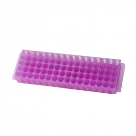 0067 Bio Plas 80-Well Microcentrifuge Tube Rack, Fits 0.5, 1.5, 1.8, 2.0mL Tubes, Lavender