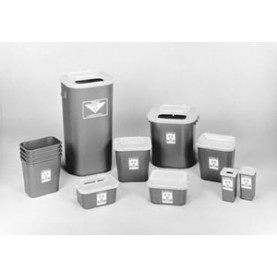 Medegen Medical Products, LLC 8702T Sharps Container, 1 Qt Translucent Red, 3½"W x 3½"D x 7"H, 72/cs (24 cs/plt)