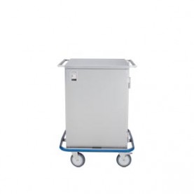 Blickman Industries 2293333000 Mini Case Cart 29 5/8"W x 40 1/2"H x 29"D, (1) Stainless Steel Wire Pullout Shelf, (1) Door (DROP SHIP ONLY)