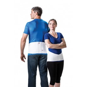 Core Products LSB-6062-3XL Lumbosacral Support, Dual Pull White, 3X-Large (53" - 57")