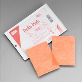 3M Health Care 2346N Defib Pad, 4½" x 6", 2/pr, 10 pr/bx, 10 bx/cs (Continental US+HI Only)