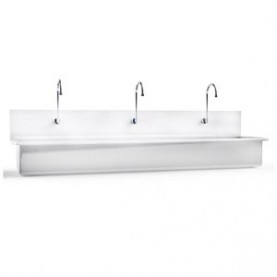 Blickman Industries 1317880001 Windsor Scrub Sink, (3) Place, Infrared Water Control (DROP SHIP ONLY)