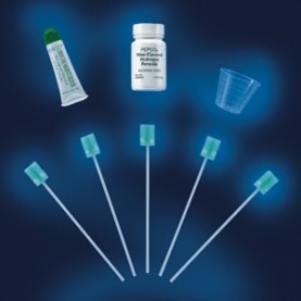 AirLife 12249 Oral Swab, Dentrifrice, Mint Flavor, Non-Sterile, Disposable, 20/bg, 50 bg/cs (US Only)