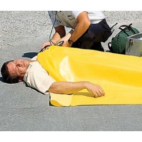 TIDI Products, LLC 980077 Emergency Blanket, 56" x 90", Bright Yellow, 24/cs