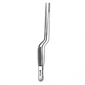 Sklar Instruments 67-1455 Lucae Bayonet Forceps, Serrated, 5.5" (DROP SHIP ONLY)