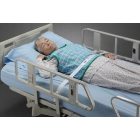 TIDI Products, LLC 3060L Posey Vest Restraint, Hook and Loop Closures, 2-Strap, Polyester/Cotton, Blue, Large (Continental US + HI Only)