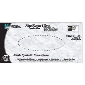Innovative Healthcare Corp., Inc. 167300 Gloves, Exam, Large, Nitrile, Non-Sterile, PF, Textured, ThinFilm, White, 100/bx, 10bx/cs (80 cs/plt)