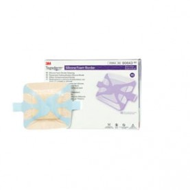3M Health Care 90643 Bordered Dressing, 2" x 2", 10/bx, 6 bx/cs (Continental US+HI Only)