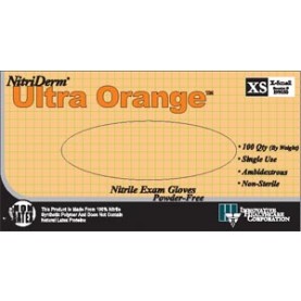 Innovative Healthcare Corp., Inc. 199350 Gloves, Exam, X-Large, Nitrile, Non-Sterile, PF, Textured, Orange Color, 100/bx, 10 bx/cs (96 cs/plt)