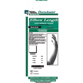 Innovative Healthcare Corp., Inc. 141650 Gloves, Surgical, Powder Free (PF), Size 6½, Latex, Sterile, Textured, Elbow Length (18½"), 25 pr/bx, 4 bx/cs