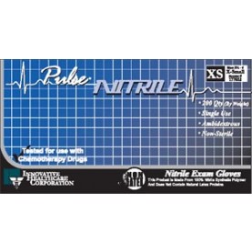 Innovative Healthcare Corp., Inc. 177052 Gloves, Exam, X-Small, Nitrile, Chemo, Non-Sterile, PF, Textured, ThinFilm, Dark Lavender Blue, 200/bx, 10 bx/cs (50 cs/plt)