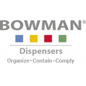 Bowman Manufacturing Company, Inc. PS016-0212 Protection System, Holds Variety of Gowns, 3 Boxes of Gloves, One Box of Earloop Face Mask, One Box of Shield Style Face Mask & Variety of Medical Supplies in Built-In Storage Area, Keyholes For Wall Mounting 