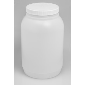 10638-1010 Bel-Art Round, Wide Mouth Polyethylene 4000 mL Bottle, with PP Screwcap, No Graduations (Pack of 1)