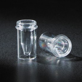 110021 Globe Scientific Sample Cup, 0.5 mL, Clear, 13.55  x 24.50 mm, Polystyrene, for use with Most Popular Analyzers (Case of 1000)