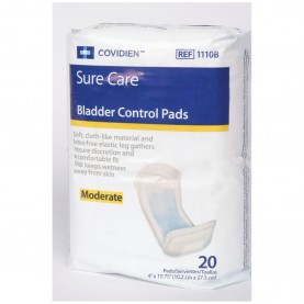 Bladder Control Pads, 4" x 9¾", Regular Absorbency, 22/bg, 6 bg/cs (Continental US Only)
