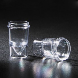 110610 Globe Scientific Sample Cup, 1.5 mL, Clear, 13.8  x 22.60 mm, Polystyrene, for use with Most Popular Analyzers (Case of 1000)