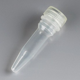 Globe Scientific 0.5 mL Conical Screw-Cap Microcentrifuge Tube, Natural, Sterile, With O-Ring