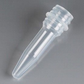 Globe Scientific 0.5 mL Conical Screw-Cap Microcentrifuge Tube, Natural, No Cap