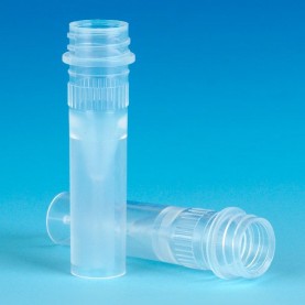 Globe Scientific 0.5 mL Screw-Cap Microcentrifuge Tube, Natural, No Cap