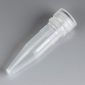 Globe Scientific 1.5 mL Conical Screw-Cap Microcentrifuge Tube, Natural, Sterile, With O-Ring