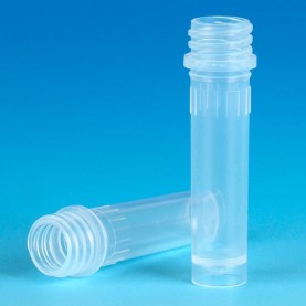 Globe Scientific 2.0 mL Screw-Cap Microcentrifuge Tube, Natural, No Cap