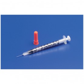 Insulin Syringe, 1mL, 28G x ½", 100/bx, 5 bx/cs (Continental US Only)