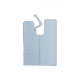 TIDI Products, LLC 917673 Chainless Bib & Ties, 18" x 25", Blue, 250/cs (48 cs/plt)