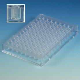 Clear Globe Scientific 96 Well Plate With U Shaped Wells, SKU 120330