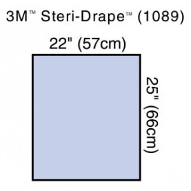 3M Health Care 1089 Utility Sheet with 3M Biocade Fabric, 22" x 25", 2/pk, 80 pk/cs (Continental US+HI Only)