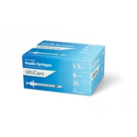 UltiMed, Inc. 9459 Insulin Syringe, 1/2cc, 31G x 5/16", 100/bx