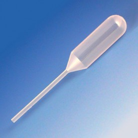 Globe Scientific 4.0 mL Narrow and Short Stem Transfer Pipettes, Box of 500