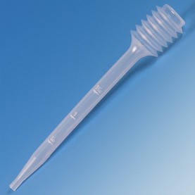 Globe Scientific 7.0 mL Bellow Transfer Pipettes, Graduated, Bag of 100