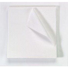 TIDI Products, LLC 918248 Drape Sheet, Tissue/ Poly, 2-Ply, 40" x 48", White, 100/cs