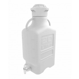 152-3221-OEM EZgrip® Carboy, 20L, HDPE, 120mm Cap (with Spigot), Foxx Life Sciences 