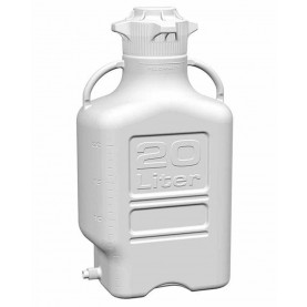 155-3221-OEM EZgrip® Carboy, 20L, PP, 120mm Cap (with Spigot), Foxx Life Sciences 